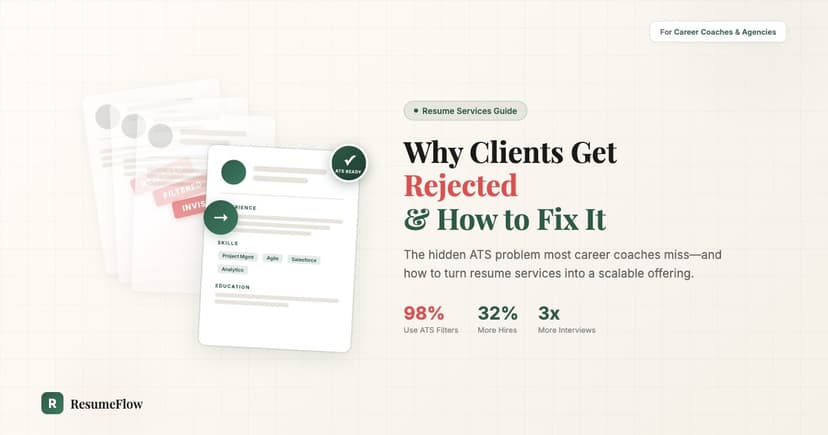 Why Your Clients' Resumes Keep Getting Rejected (And How to Fix It)